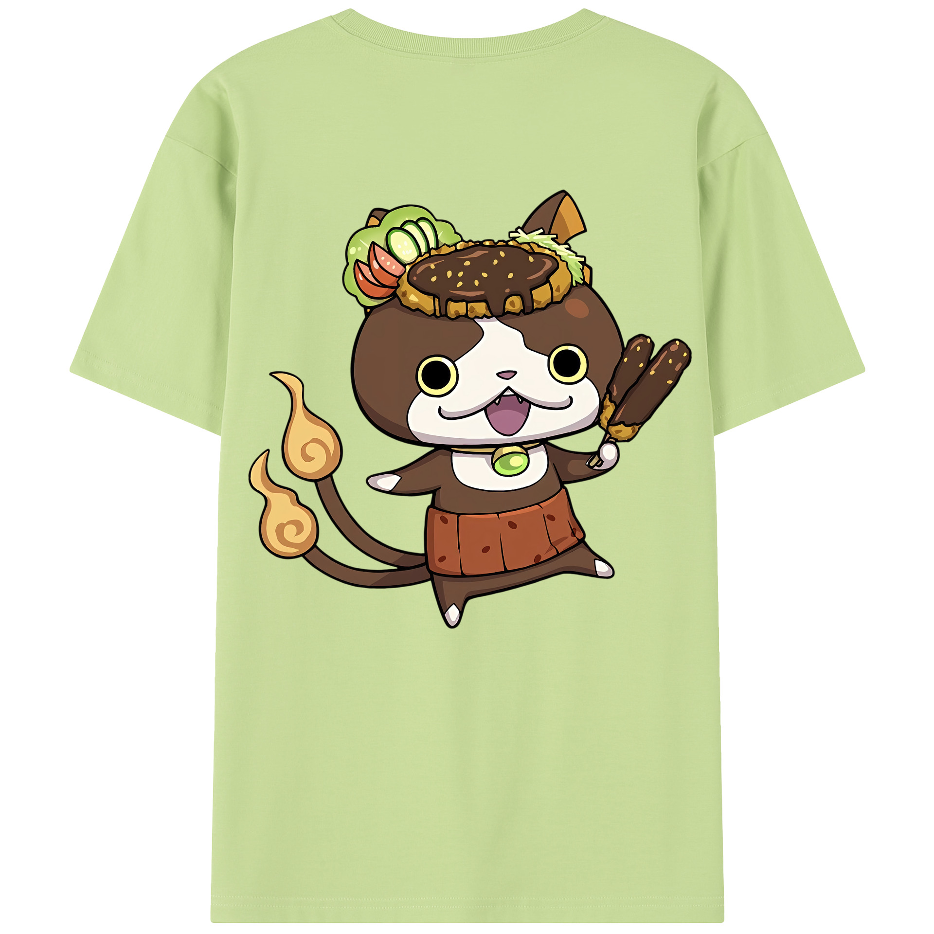 （画像用） 妖怪ウォッチ Yo-kai Watch 綿100％半袖Tシャツ（背面プリント）